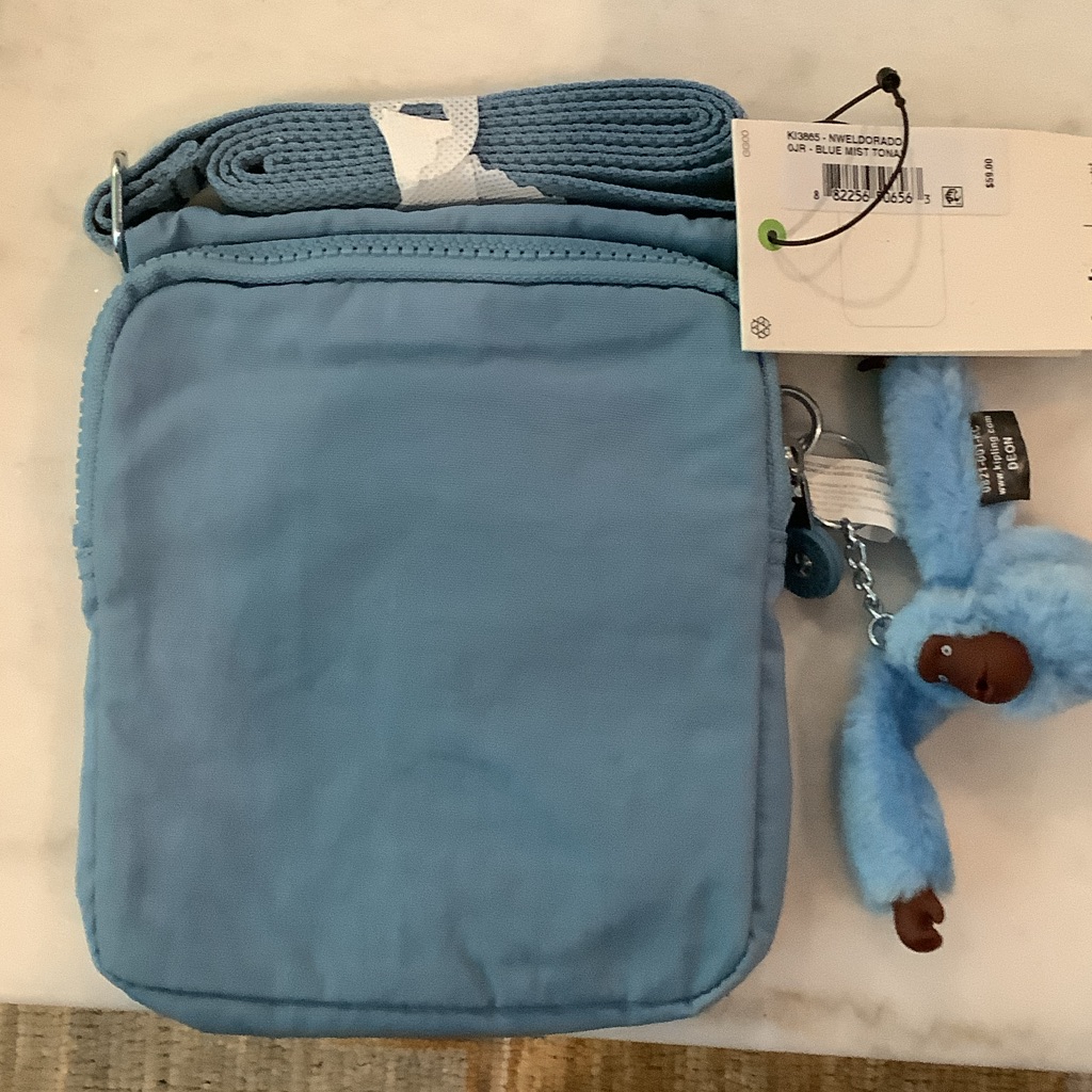 Kipling El Dorado Mini Crossbody Bag With Monkey Charm Brand New